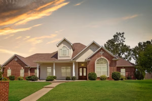 Country Hills Texarkana AR Home Exterior Home for Sale Twilight Photo