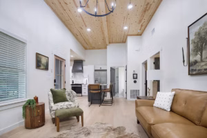 Cozy Sofa Magnolia Farm Cottage Texarkana Rental