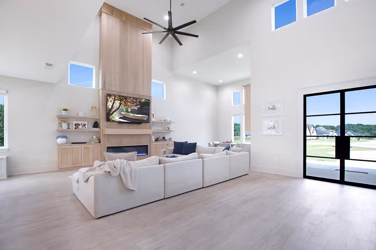 Elegant Livingroom and Front Door Entrance