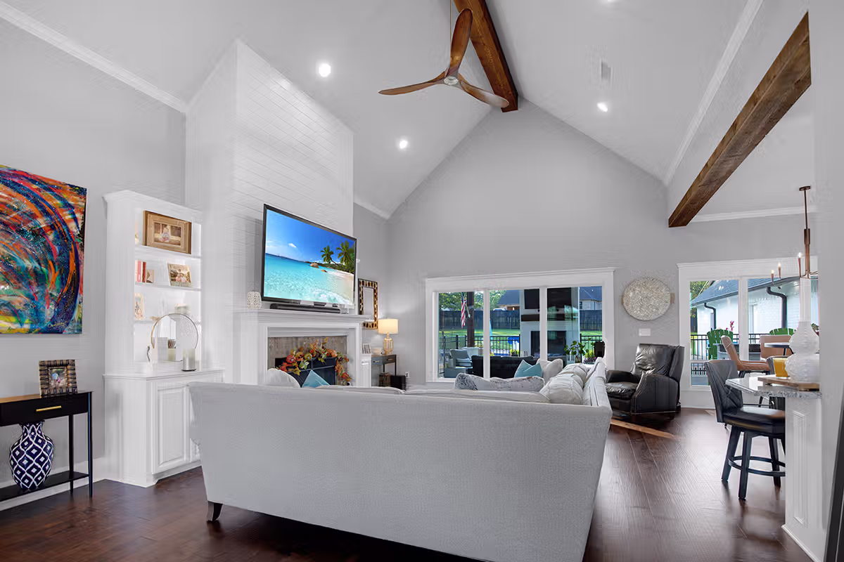 Luxury Redwater Home Open Living Room