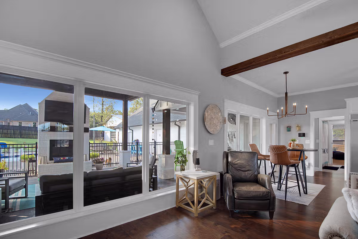 Red Bridge Estates Redwater Home Breakfast Area with a View
