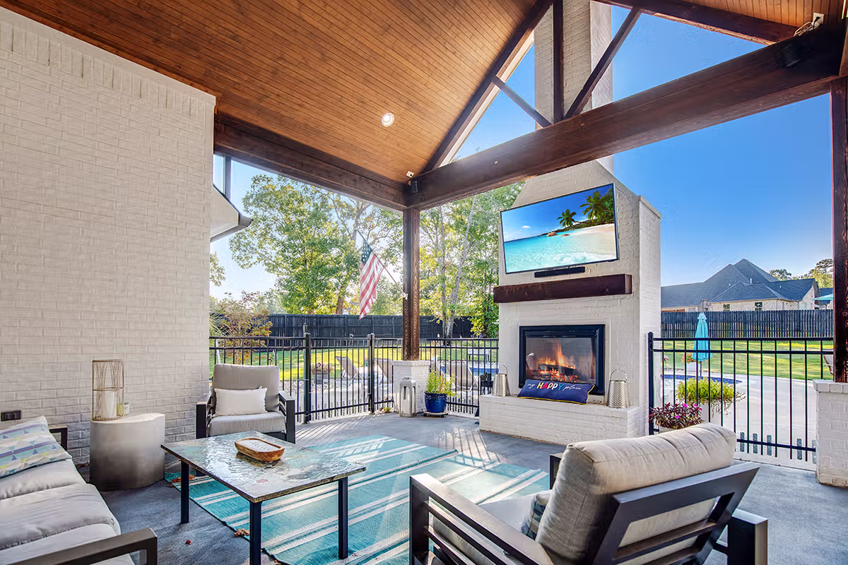 Redwater Texas Luxury Home Covered Patio