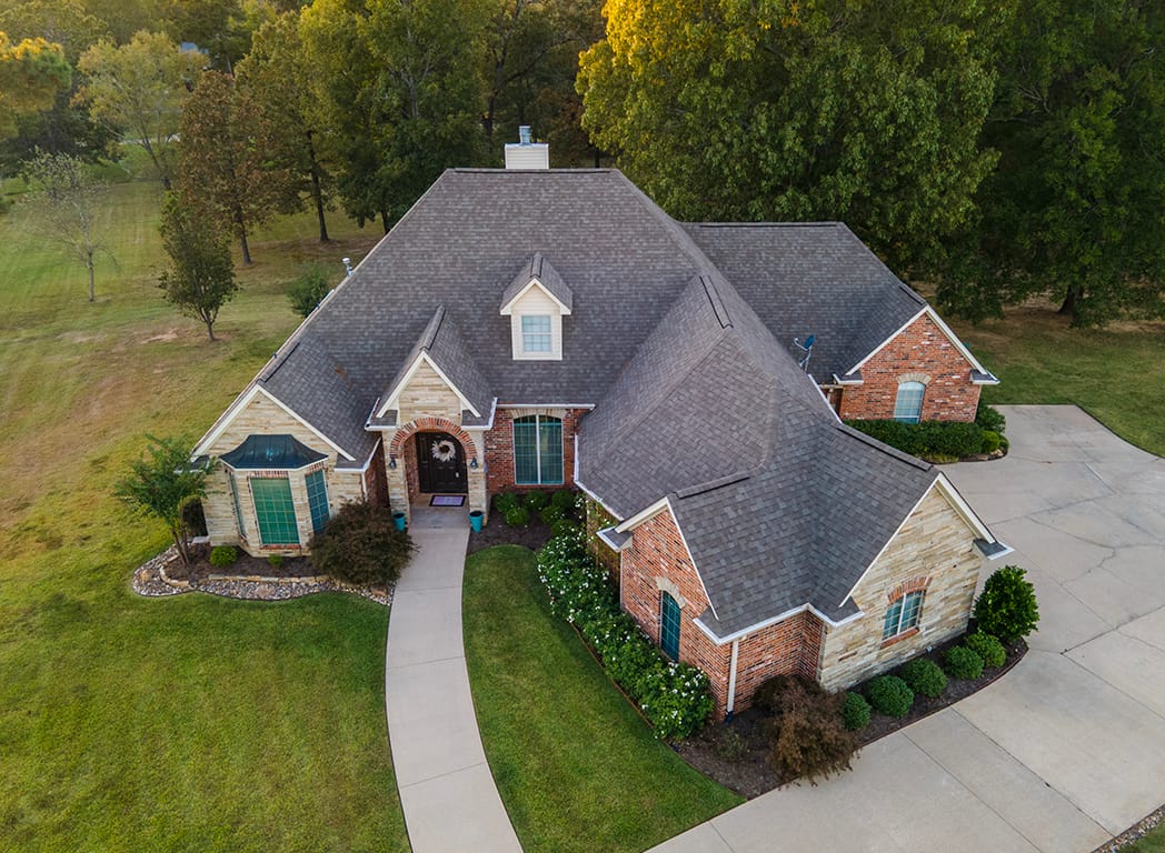 Drone Aerial of Property and Woods - 1 Beaver Creek Run Texarkana TX 75501