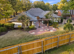 Maplecrest Aerial Back Fence Drone Real Estate Photo