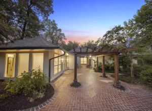 Maplecrest Back Exterior Back Patio Twilight HDR Real Estate Photo