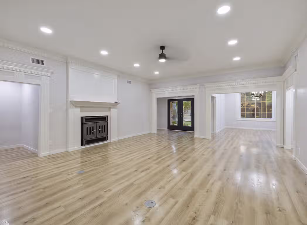 Maplecrest Living Room with Fire Place HDR Real Estate Photo