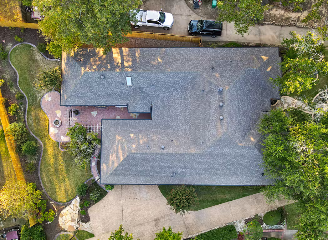Maplecrest Roof View Drone Real Estate Photo