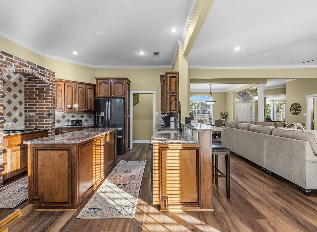 Open Kitchen, Dinning, and Living Room