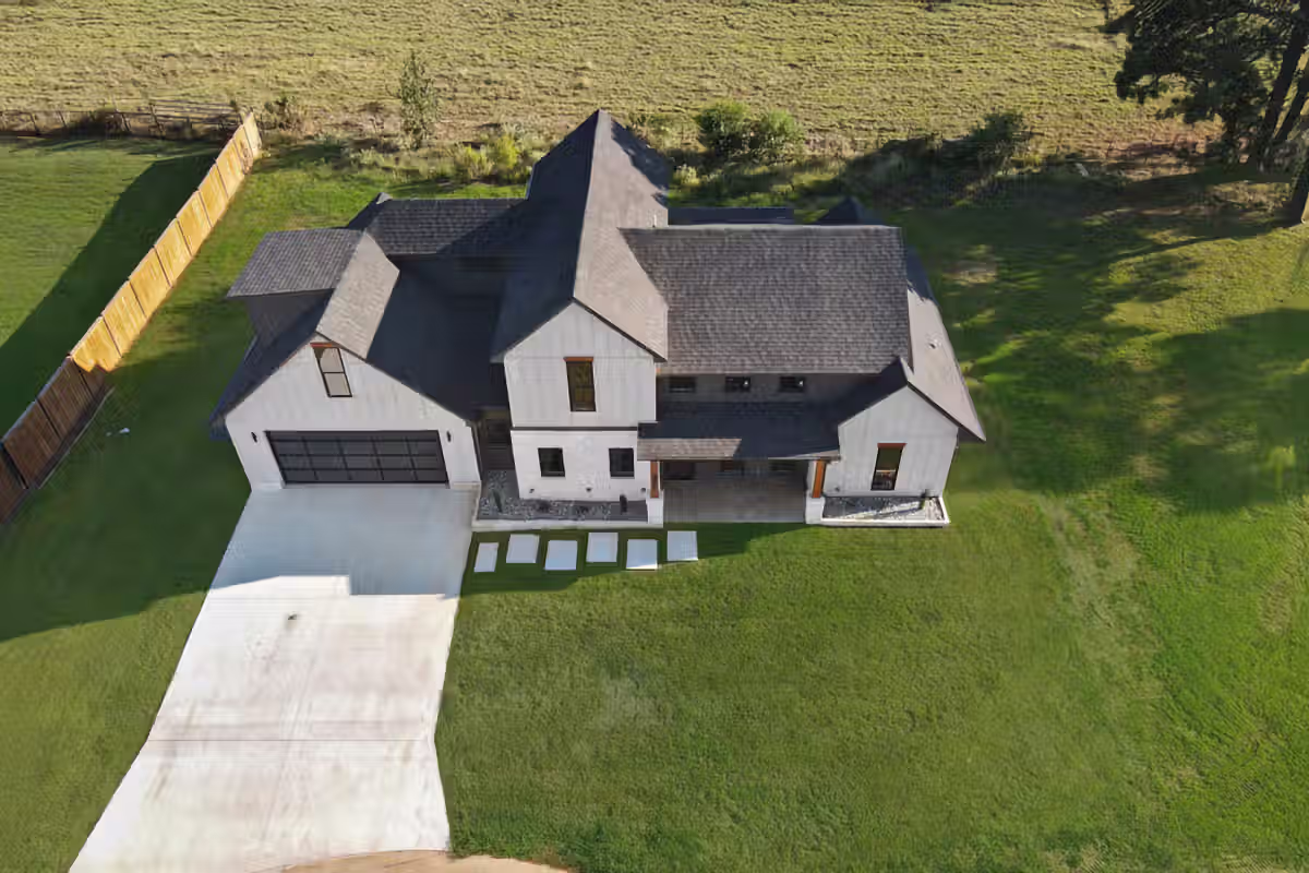 Red Lick Texas Aerial Drone Photo Modern Home for Sale Texarkana
