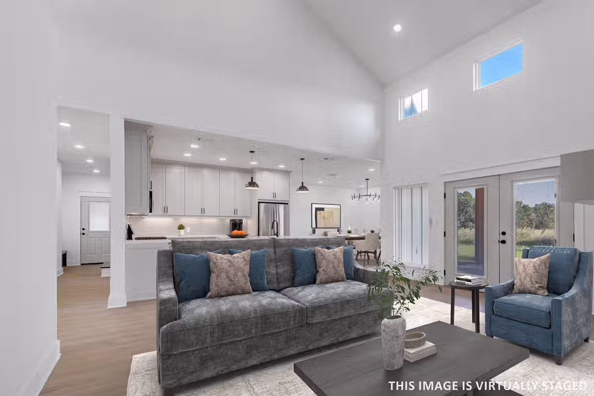 Red Lick Texas Kitchen Island Open Concept Modern Home Photography Virtual Staging