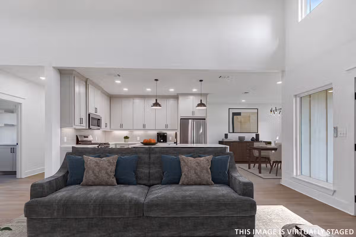 Red Lick Texas Kitchen Island and Dining Room View Home Photos with Virtual Staging