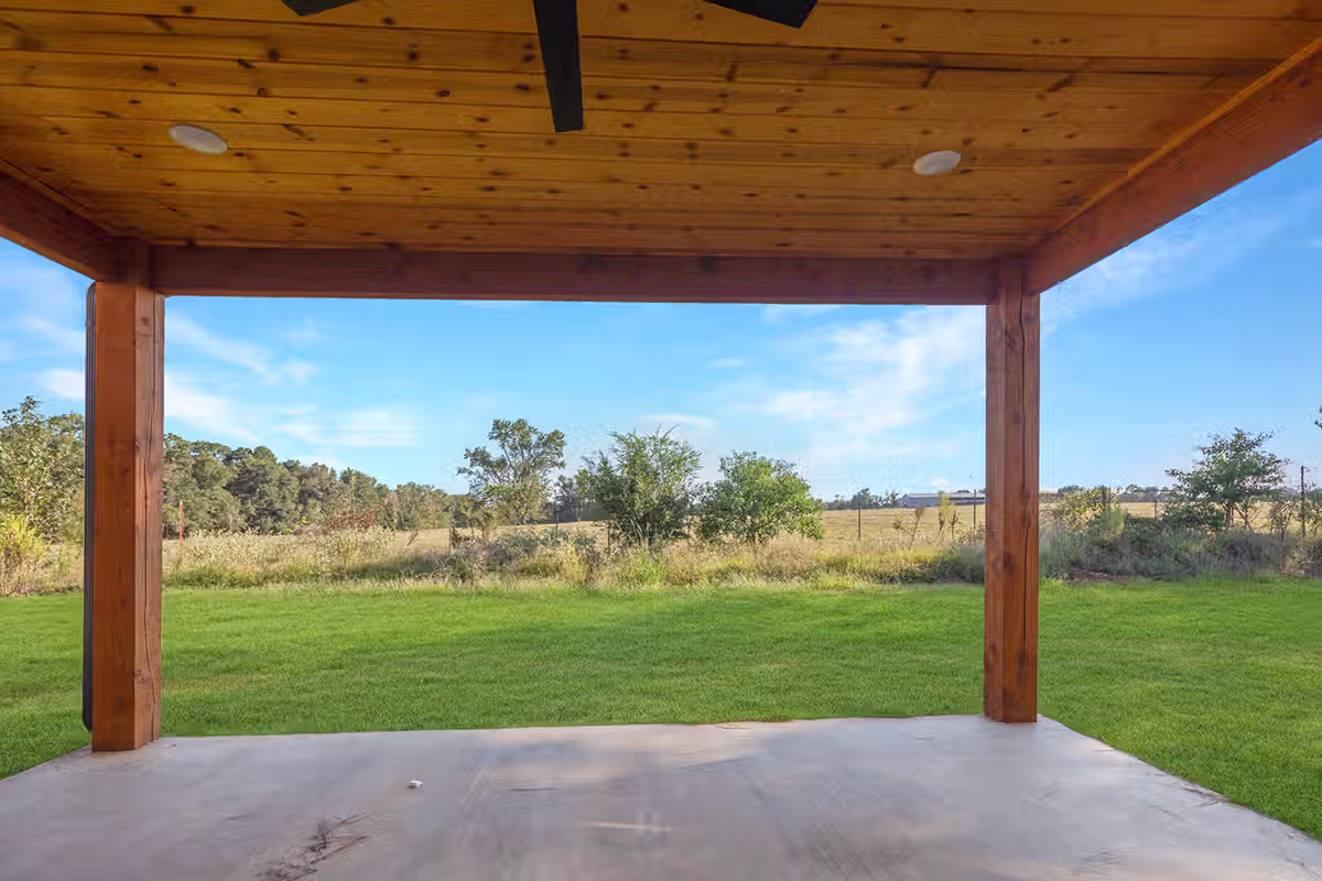 Red Lick Texas Rear Porch Covered Patio Photography