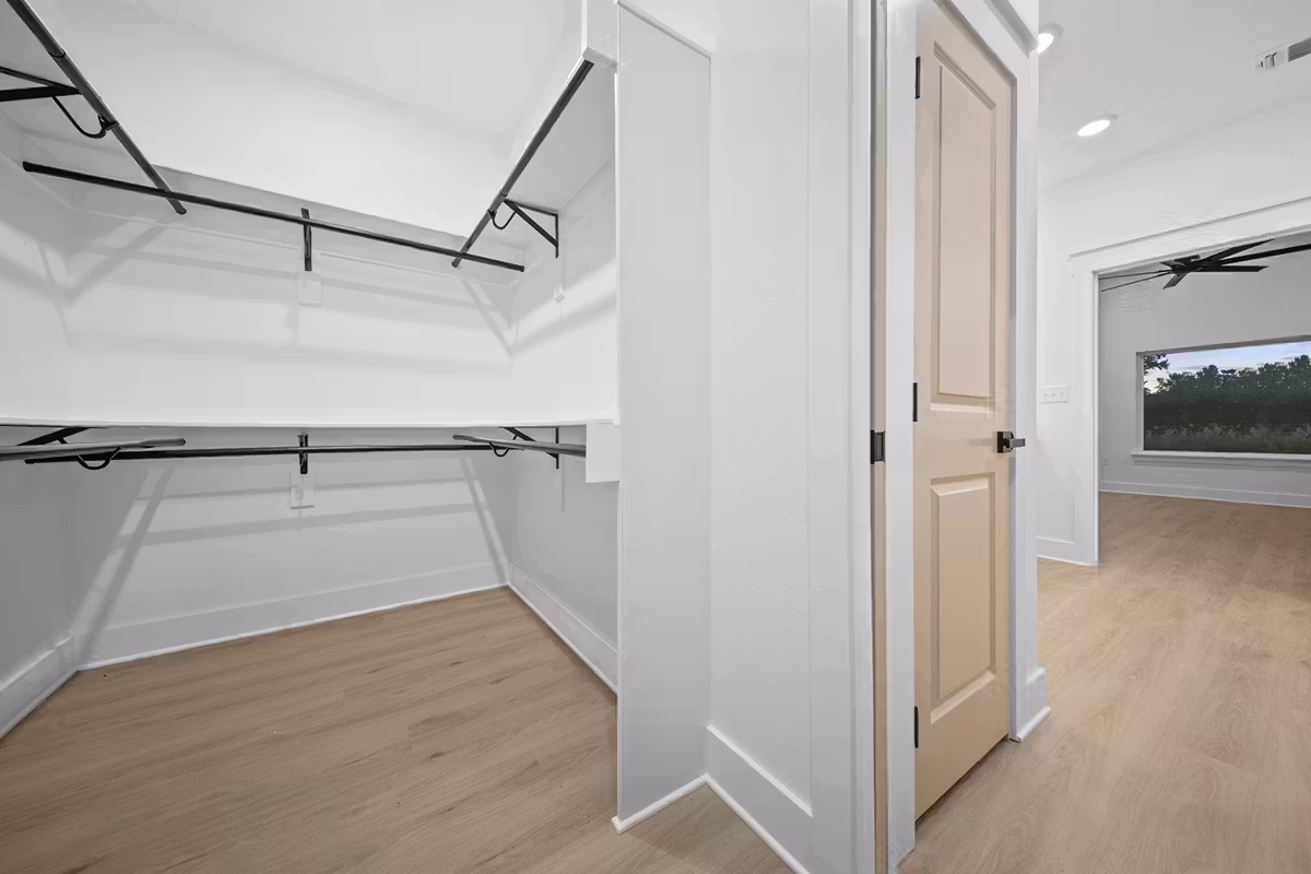 Red Lick Texas Walk In Closet Organization Home Interior Photography