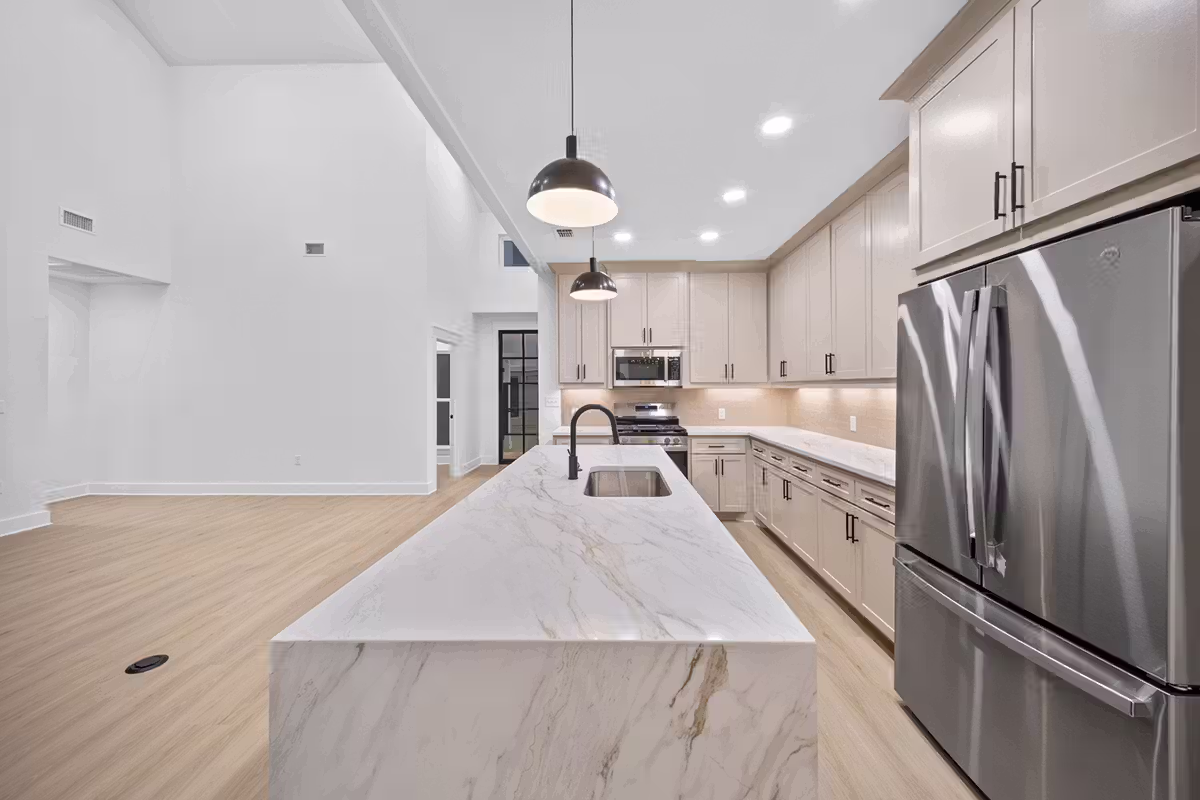 Texarkana Modern Kitchen with Pendant Lighting Real Estate Photographer