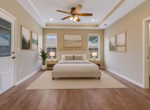 Virtual Staged Primary Bedroom