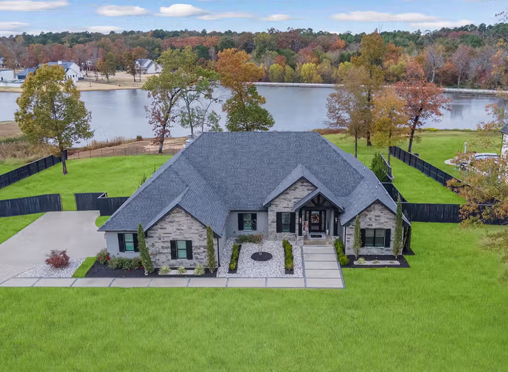 Texarkana real estate photos aerial home and surrounding landscape