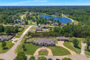 Real Estate Photography Cost Red Bird Circle Texarkana Aerial Neighborhood And Nearby Pond