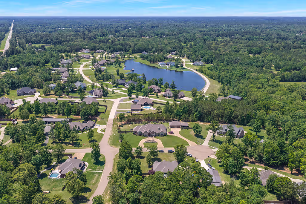 Real Estate Photography Cost Red Bird Circle Texarkana High Aerial Pond And Neighborhood View