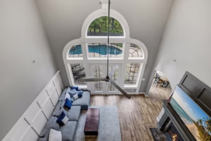 Real Estate Photography Company Stonegate Cir Texarkana Balcony View Of Living Room