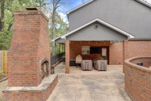 Real Estate Photography Company Stonegate Cir Texarkana Covered Patio And Outdoor Fireplace