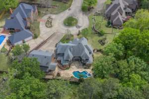 Real Estate Photography Company Stonegate Cir Texarkana Drone Front Exterior Overhead View