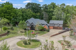 Real Estate Photography Company Stonegate Cir Texarkana Drone Front Exterior Wide Approach