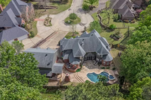 Real Estate Photography Company Stonegate Cir Texarkana Drone Rear Exterior Overhead View