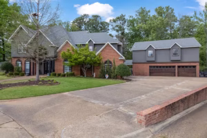 Real Estate Photography Company Stonegate Cir Texarkana Front Exterior And Five Car Garage