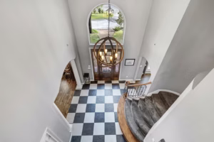 Real Estate Photography Company Stonegate Cir Texarkana Overhead View Of Foyer And Staircase