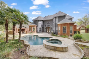 Real Estate Photography Company Stonegate Cir Texarkana Pool Spa And Rear Exterior