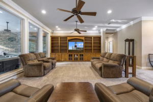 Home Photography Living Room Fireplace View