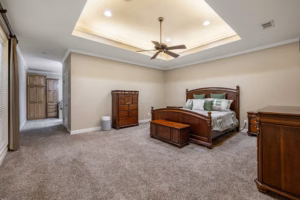 Home Photography Primary Bedroom Wide View