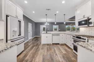 Property Photography Kitchen Island Wide