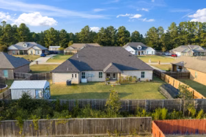 Real Estate Media Backyard Aerial View