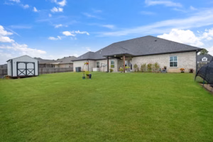 Real Estate Media Backyard Lawn Wide View