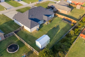 Real Estate Media Backyard Property Aerial View