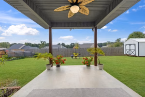 Real Estate Media Covered Patio Yard View