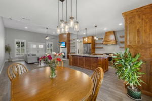 Real Estate Media Dining Kitchen Open View