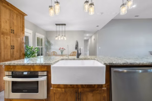 Real Estate Media Farmhouse Sink Kitchen View