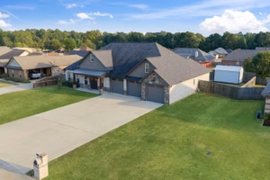 Real Estate Media Front Driveway Aerial View