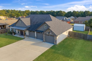 Real Estate Media Front Exterior Drone Angle