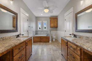 Real Estate Media Primary Bathroom Double Vanity