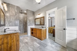 Real Estate Media Primary Bathroom Shower View